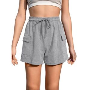 NIP Grey High Waisted Cargo Shorts Size M